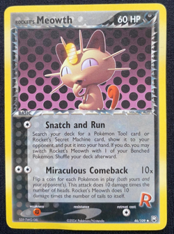 Rocket's Meowth 46/109 Team Rocket Returns - Non Holo - Pokemon TCG Vintage (LP) - Image 1