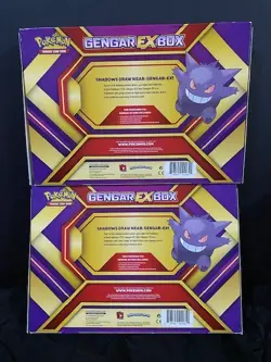 2016 POKEMON XY PHANTOM FORCES GENGAR EX BOX GENGAR EX 34/119 SEALED 2-Boxes 🔥 - Image 2