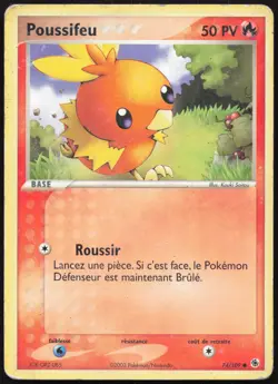 Carte Pokemon Poussifeu 74/109 Rubis & Saphir Francais - Image 1