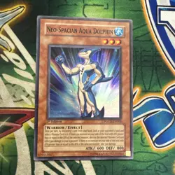 Yugioh! Neo-Spacian Aqua Dolphin POTD-EN003 Super Rare 1st Edition MP - Image 1