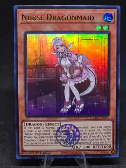 Yu-Gi-Oh! Nurse Dragonmaid BLMM-EN054 1st Edition (UR) NM - Image 1