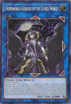 Yu-Gi-Oh! Underworld Goddess of the Closed World (Secret Rare) Secret Rare 25th - Image 1