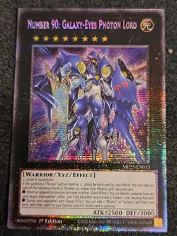 Number 90: Galaxy-Eyes Photon Lord Starlight Rare MP25-EN033 Yugioh - Image 1