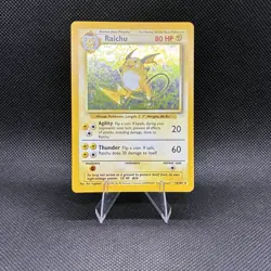 (NM) Raichu 014/102 Base Set Unlimited Holo Rare Vintage Pokemon Card - Image 1