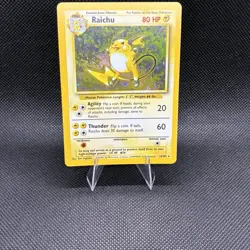 (NM) Raichu 014/102 Base Set Unlimited Holo Rare Vintage Pokemon Card - Image 2
