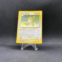 (NM) Raichu 014/102 Base Set Unlimited Holo Rare Vintage Pokemon Card - Image 3