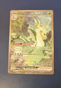 Pokemon TCG Serperior EX SIR 164/086 Black Bolt English Card Near Mint Condition - Image 1