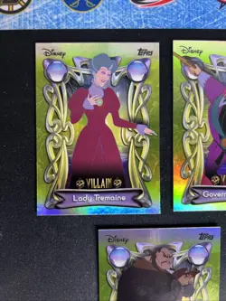 2025 Topps Disney Wonder Villain Card Lot (3) Lady Tremaine, Ratcliffe, Shan-Yu - Image 2