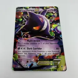 Gengar EX 34/119 - XY Phantom Forces Ultra Rare Holo Pokemon Card LP - Image 1