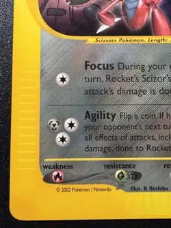 Rocket's Scizor WoTC Best of Game Black Star Promo 4 Pokemon Card Near Mint - Image 5