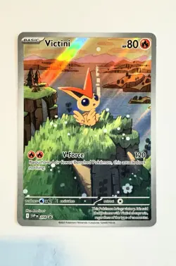 Victini Black Star Promo SVP208 NM+ Black Bolt White Flare Pokemon TCG Card - Image 1