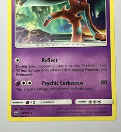 Deoxys 68/168 (MP) Rare Sun & Moon: Celestial Storm 2018 Pokemon Card - Image 4