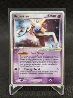 Pokemon TCG Deoxys EX Holo Rare Card Normal Forme 97/107 Vintage 2005 - NM- - Image 1