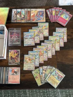 Huge lot of Prismatic SPC Pokemon Cards Opened Iron Valiant SIR + Extras - Image 3