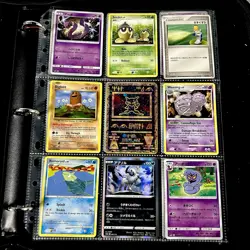 Pokemon Vintage Cards (METAL CUSTOM MEW) Binder Pages Lot - Image 1