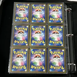 Pokemon Vintage Cards (METAL CUSTOM MEW) Binder Pages Lot - Image 4