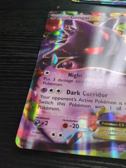 Gengar EX 34/119 XY Phantom Forces 2014 Holo Rare Pokemon Card TCG JUMBO - Image 3