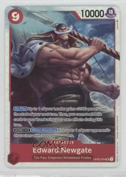 2022 One Piece Card Game: Paramount War OP02 SR Edward Newgate #OP02-004 - Image 1