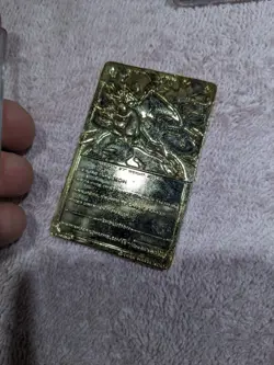 Burger King 23kt Gold Plate Pokemon Metal Card - Charizard W/ Plastic Case - Image 3
