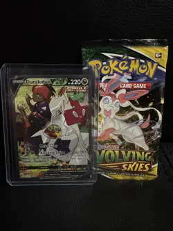 Pokemon Duraludon v Evolving Skies Card 198/203 + Booster Pack (opened) 🔥 - Image 1