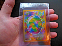 50/50 MetaZoo Topps Chrome Chaos Crystal Gold Refractor Card Bookend - Image 1