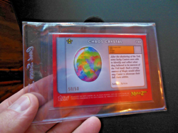 50/50 MetaZoo Topps Chrome Chaos Crystal Gold Refractor Card Bookend - Image 2
