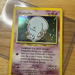 Pokemon TCG Wobbuffet Neo Discovery 16 Holo Unlimited Holo Rare Card Nm+ - Image 1