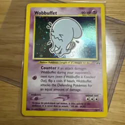 Pokemon TCG Wobbuffet Neo Discovery 16 Holo Unlimited Holo Rare Card Nm+ - Image 3
