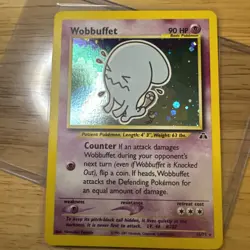 Pokemon TCG Wobbuffet Neo Discovery 16 Holo Unlimited Holo Rare Card Nm+ - Image 4