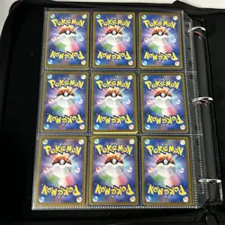 Pokemon Vintage Cards (METAL CUSTOM MEW) Binder Pages Lot - Image 4
