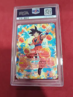 2024 DBS CARD GAME #EX24-01 SON GOKU, STORY OF A FORMING WISH PSA 10 - Image 2