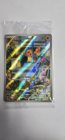 Pokemon Charmander Obsidian Flames Promo Card 044 IR Holo, Near Mint Condition - Image 1