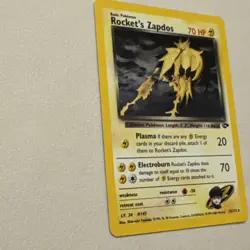 Rockets Zapdos Gym Challenge Holo Card 15/132 Pokemon TCG Vintage - Image 3