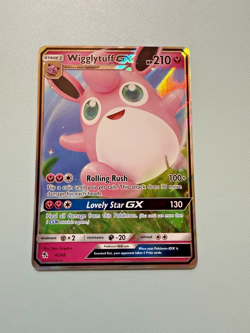 Wigglytuff GX Holo Full Art 42/68 Pokemon Card Hidden Fates Illustration Rare - Image 1