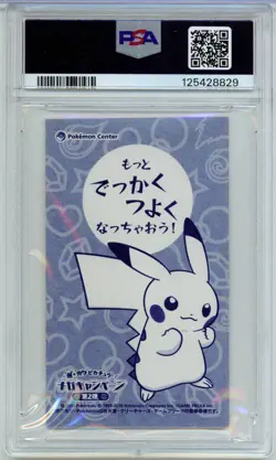 PSA 6 Poncho Pikachu Charizard Y Mega Campaign Business Card Japanese Pokemon - Image 2