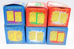Pokemon 23K Gold Plated Trading Cards Limited Edition 1999 Burger King Set READ - Image 3