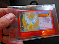 50/50 MetaZoo Topps Chrome Quetzalcoatlus Gold Refractor Card Bookend - Image 2