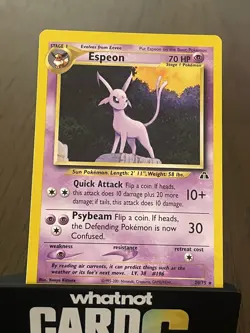 Espeon 20/75 Neo Discovery Non Holo Rare Pokemon Card LP/MP - Image 1