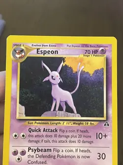 Espeon 20/75 Neo Discovery Non Holo Rare Pokemon Card LP/MP - Image 3