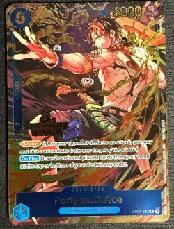 One Piece Card Game 3rd Anniversary Winner Portgas.D.Ace OP07-053 UNPLAYED MINT - Image 1