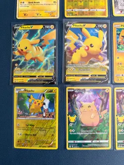 Holo, Reverse Pokemon Card Lot Pikachu Promo SM86, 79/110, 43/95, 005/025 LP/MP - Image 5