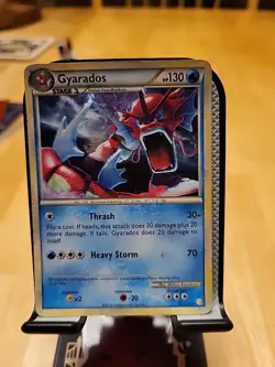 Pokemon Gyarados TCG HeartGold SoulSilver Holo Rare Card 123/123 HP - Image 1