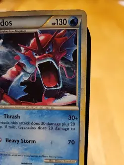 Pokemon Gyarados TCG HeartGold SoulSilver Holo Rare Card 123/123 HP - Image 4