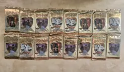 Harry Potter Base Set Trading Card Game (16)Booster Pack 2001 FACTORY SEALED - Image 1
