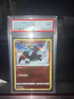 Radiant Charizard SWSH Crown Zenith Radiant Rare Card PSA 9 020/159 - Image 1