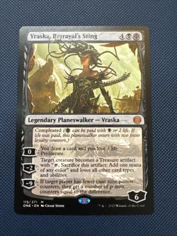 MTG Vraska, Betrayal's Sting - Promo Pack: Phyrexia: All Will Be One (PPONE) NM - Image 1