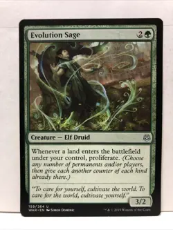 MTG Evolution Sage Magic: The Gathering War of the Spark #159 - Image 1