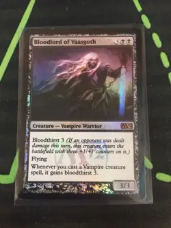 MTG Magic The Gathering Bloodlord Of Vaasgoth Foil Promo Vampire Black Commander - Image 1