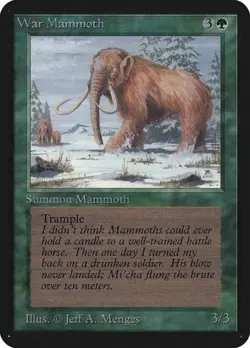 War Mammoth Limited Edition Alpha MP MTG - Image 1