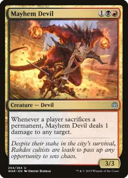Mayhem Devil - War of the Spark - Magic The Gathering - MTG - Image 1